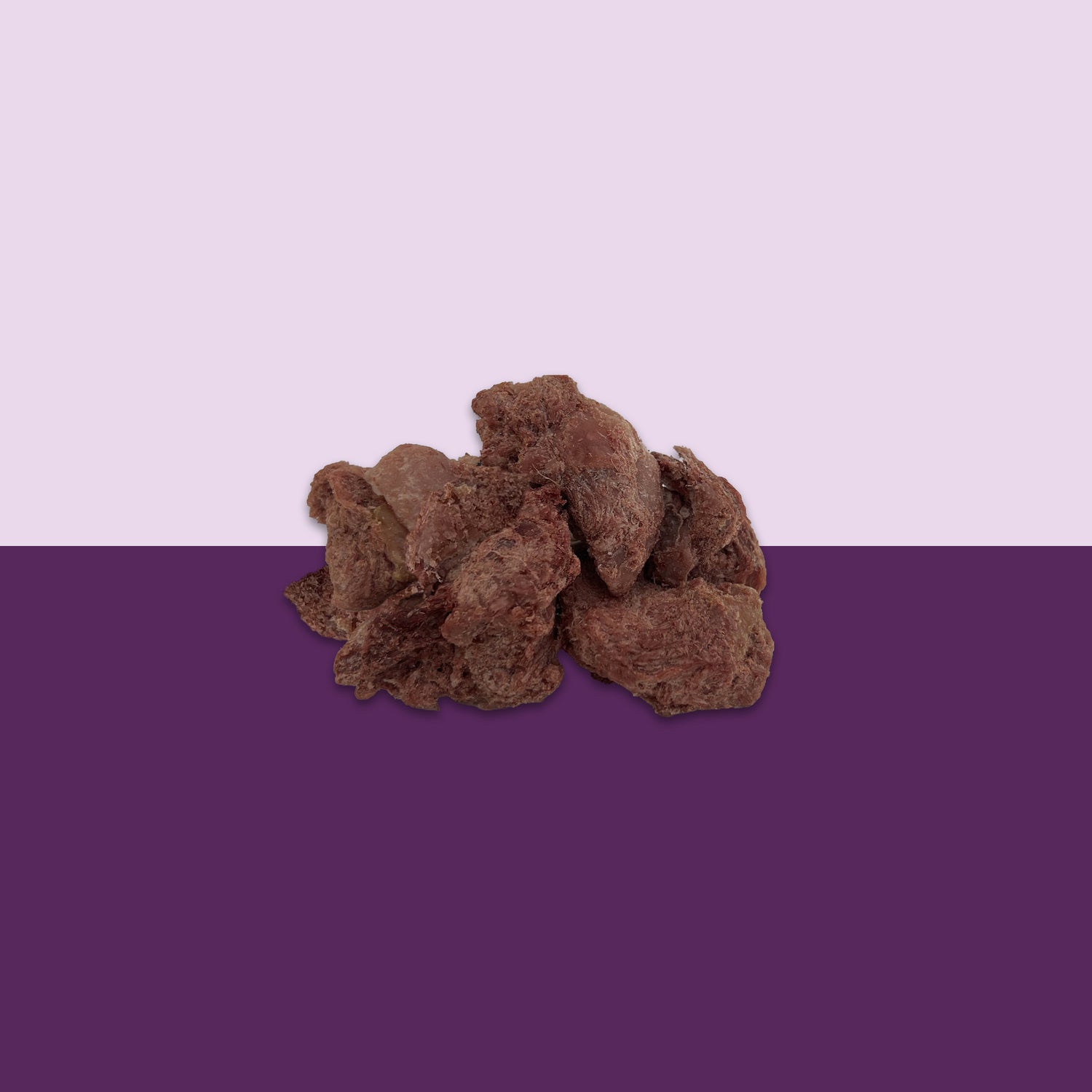 A clear image of tasty dog treats made with wild boar.